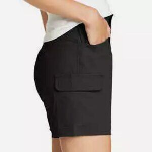 Eddie Bauer Women’s Trail Shorts Black Size 14 Hiking Outdoor NWT